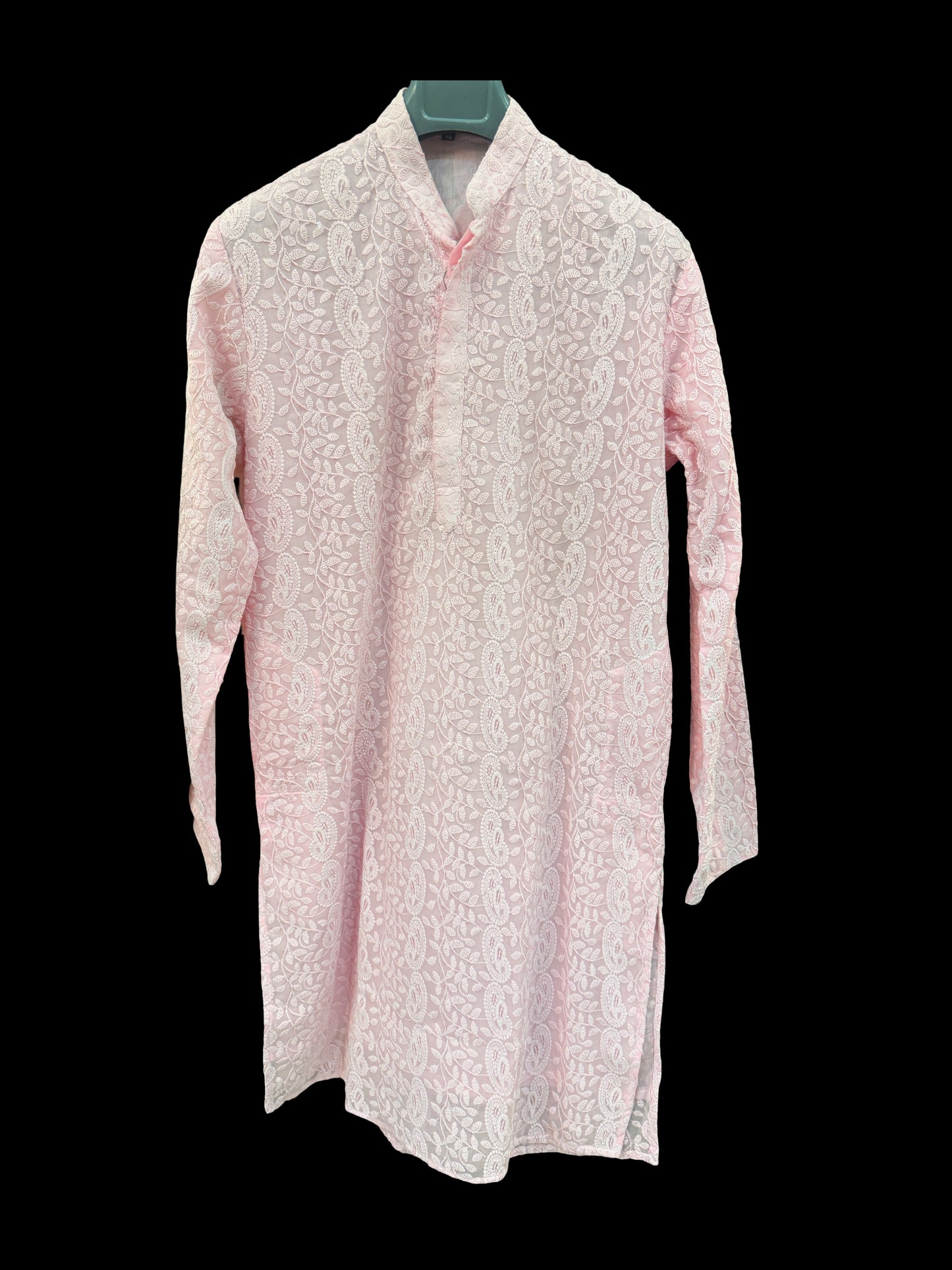 Pink Chikankari Kurta