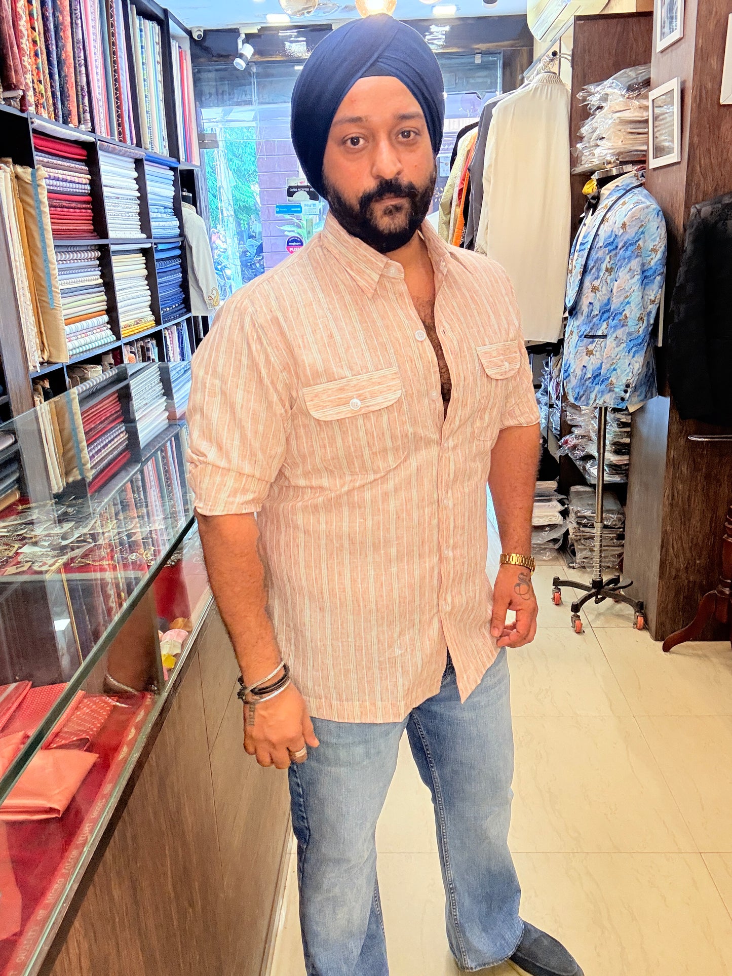 Peach Safari Shirt