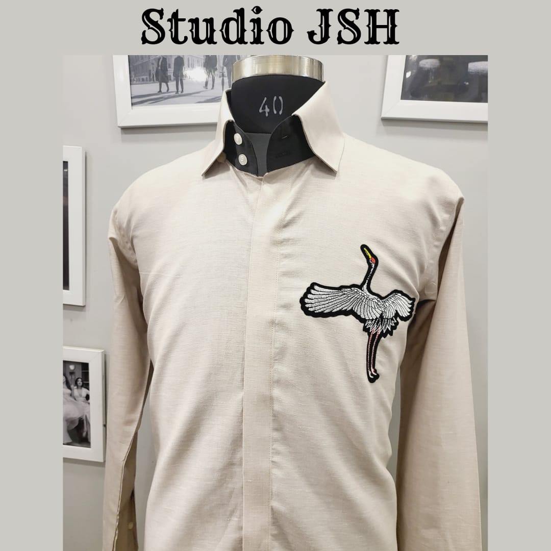 Ecru Ostrich Shirt