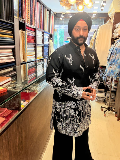 Black Antelope Kurta