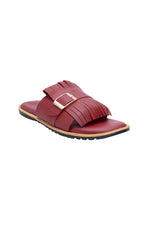 Red Fringes Chappals