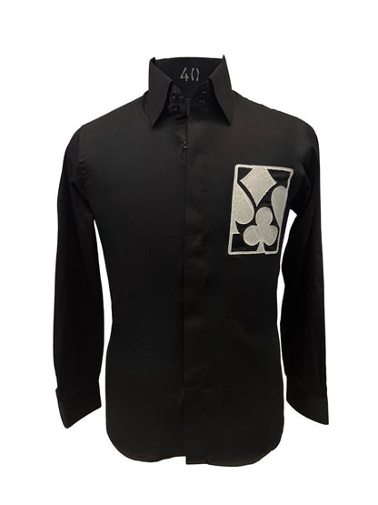Black 4 Suits Shirt