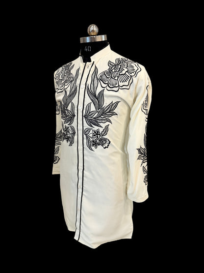 White Flower Valley Kurta