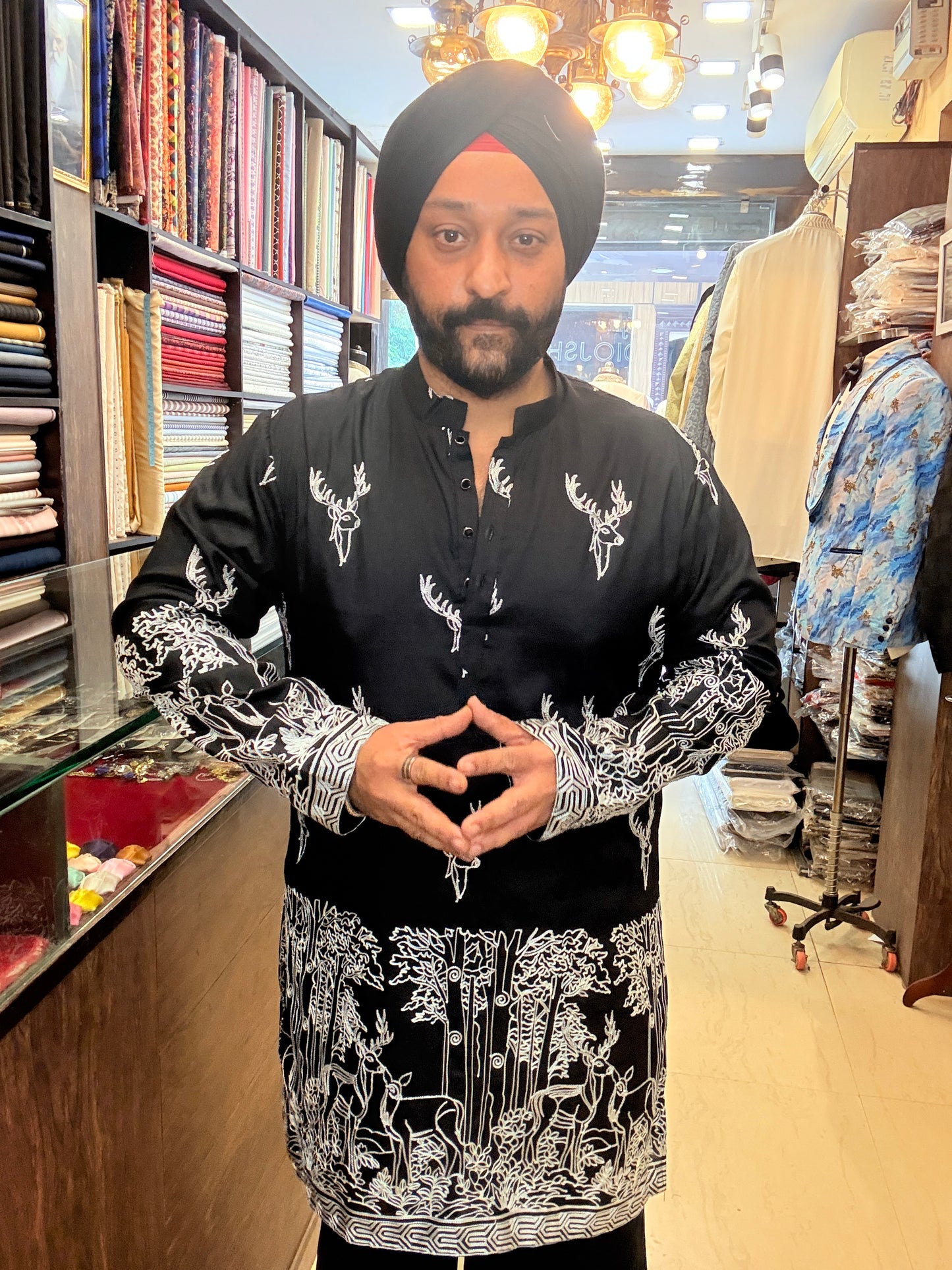 Black Antelope Kurta