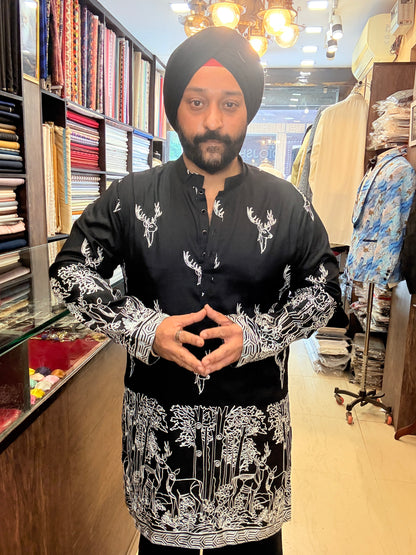 Black Antelope Kurta