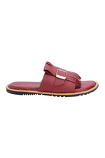 Red Fringes Chappals