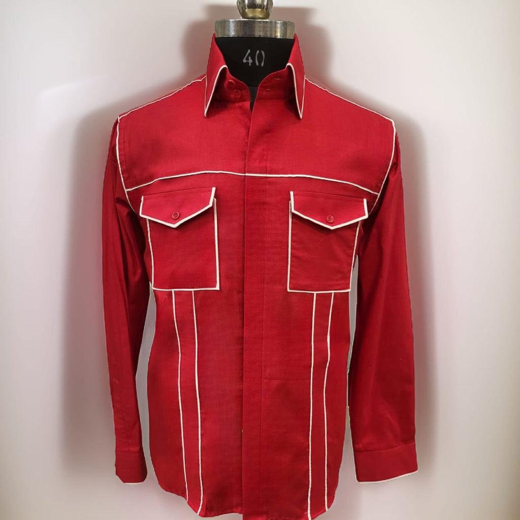 Red White Outline Shirt