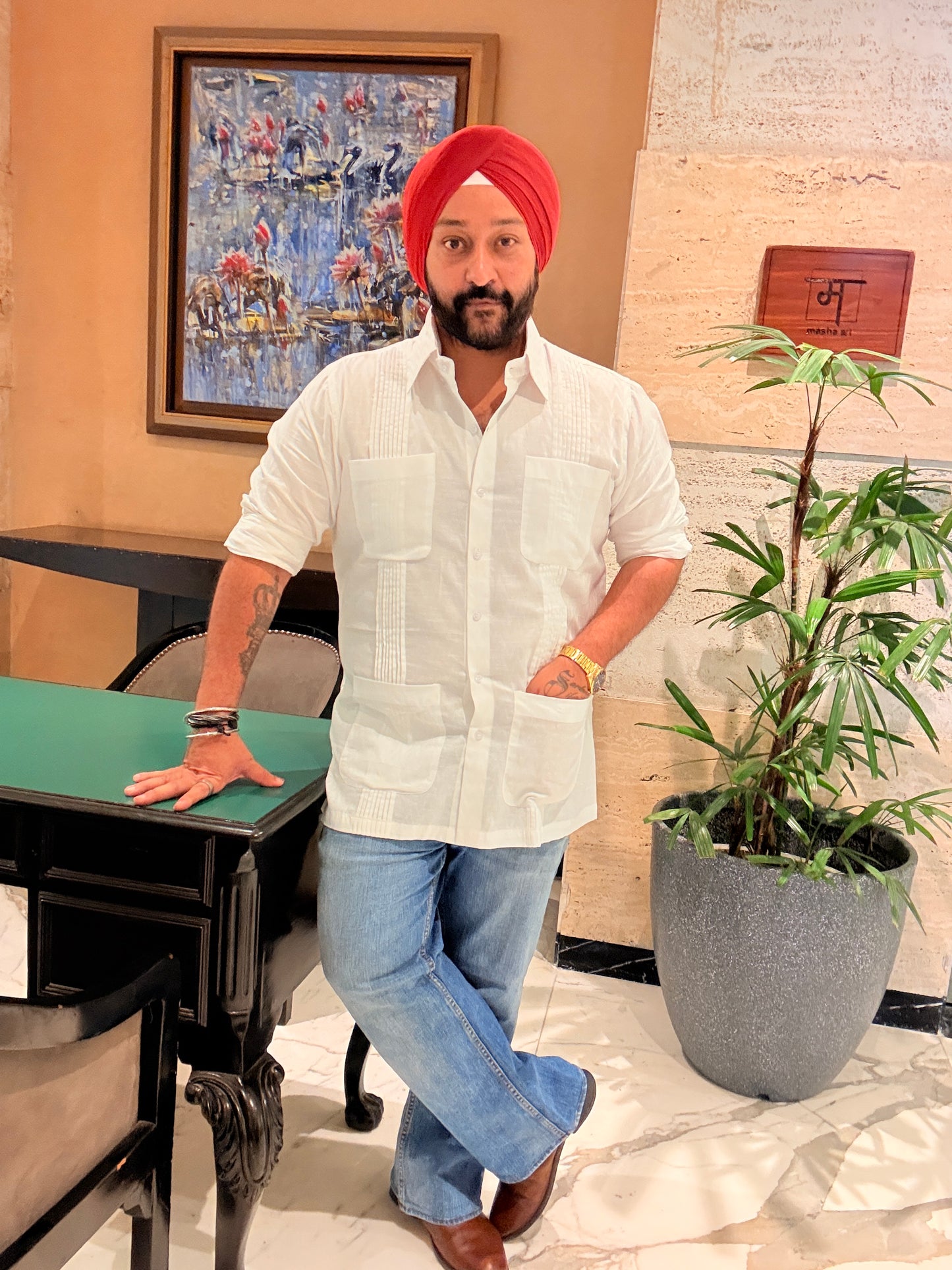 Pleated Safari Shirt