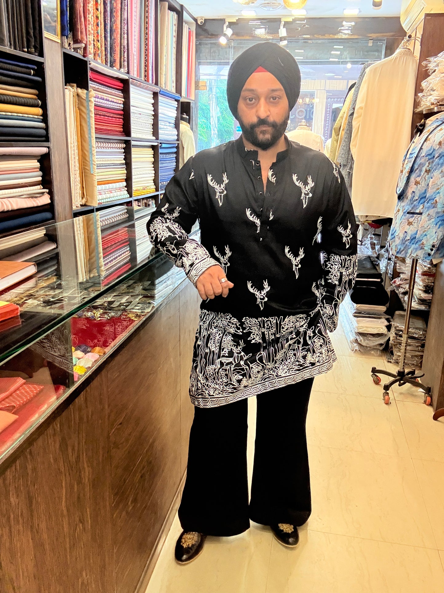 Black Antelope Kurta