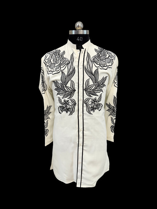 White Flower Valley Kurta