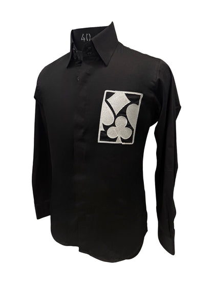 Black 4 Suits Shirt