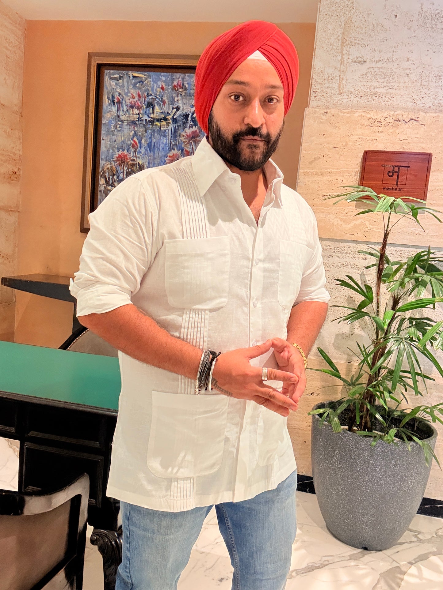 Pleated Safari Shirt