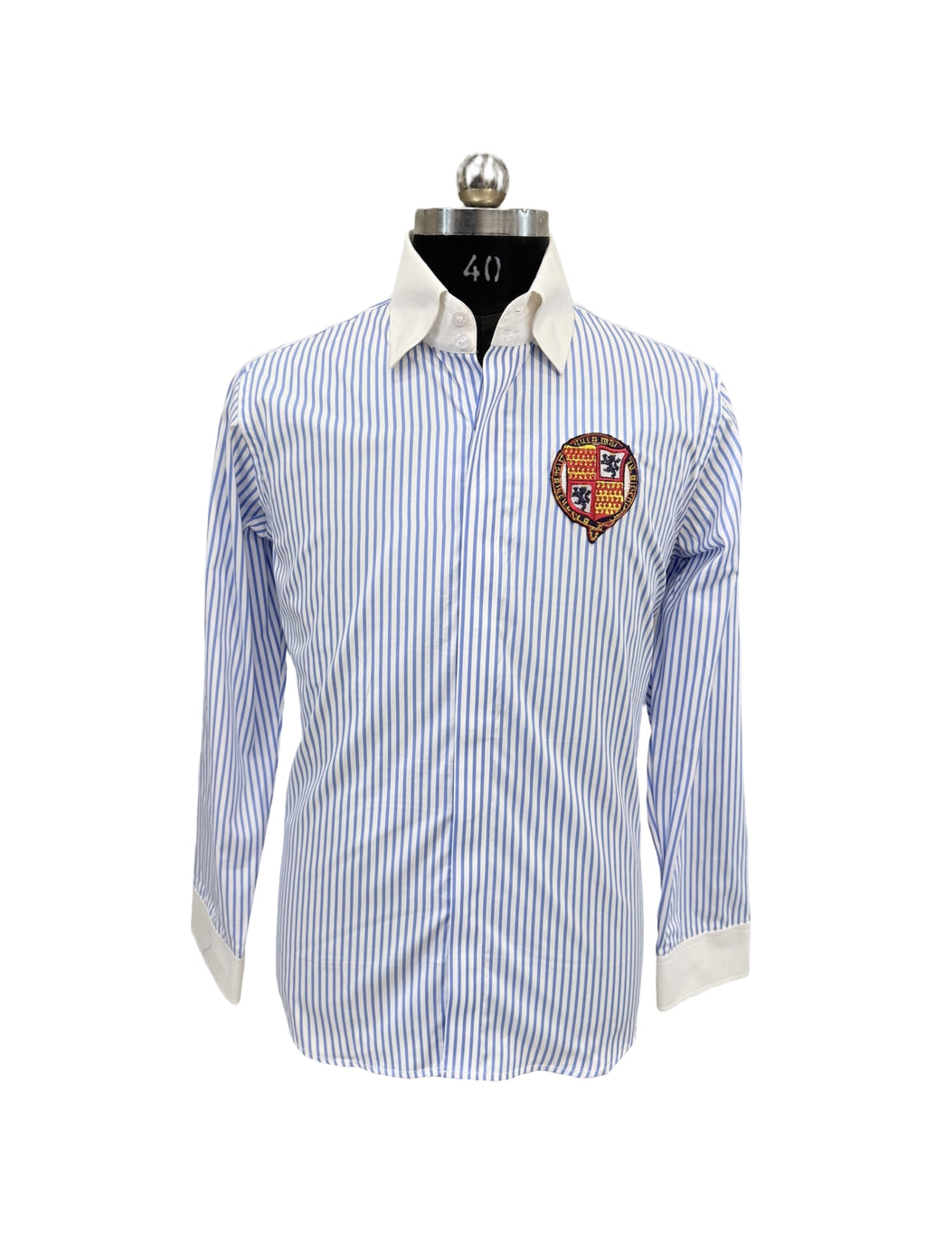 Sky Striped Logo Shirt
