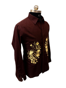 Brown Peacock Shirt
