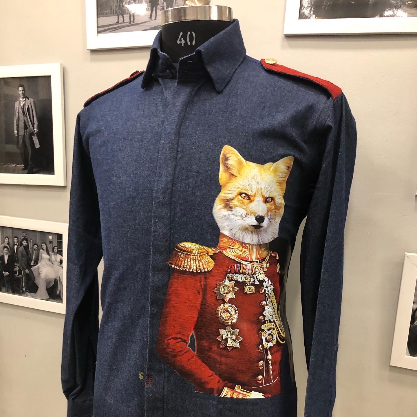 Military Denim Shirt