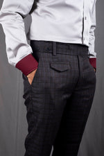 Wine High Waist Pants