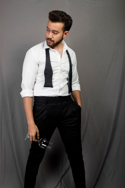 Black Lycra High Waisted Pants