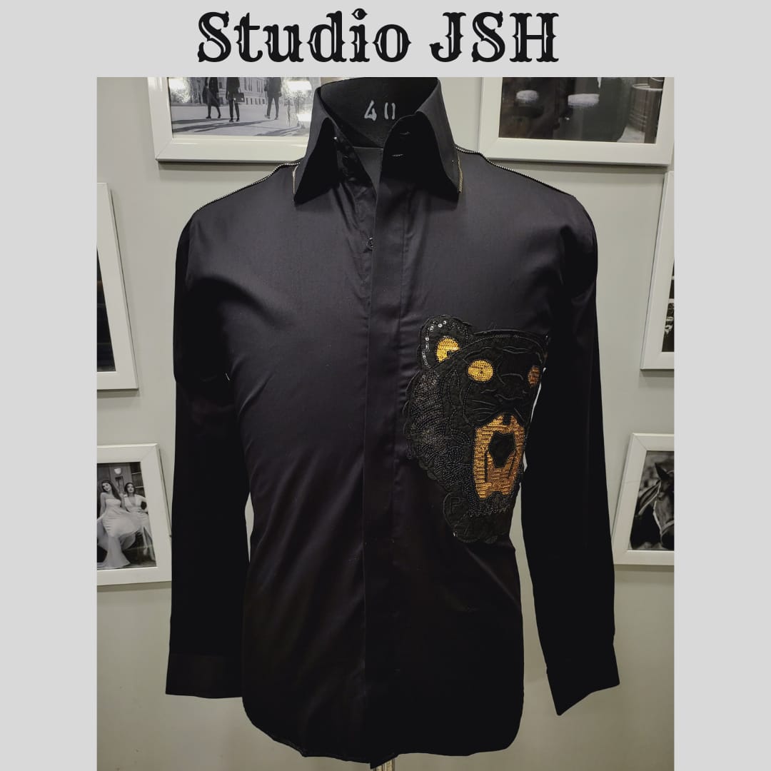 Black Paris Lion Shirt