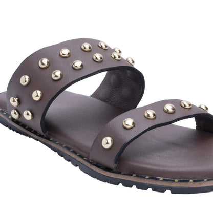 Brown Dome Chappals