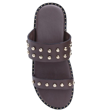 Brown Dome Chappals