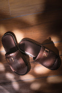 Brown Fringes Chappals