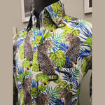 White Leopard Print Shirt