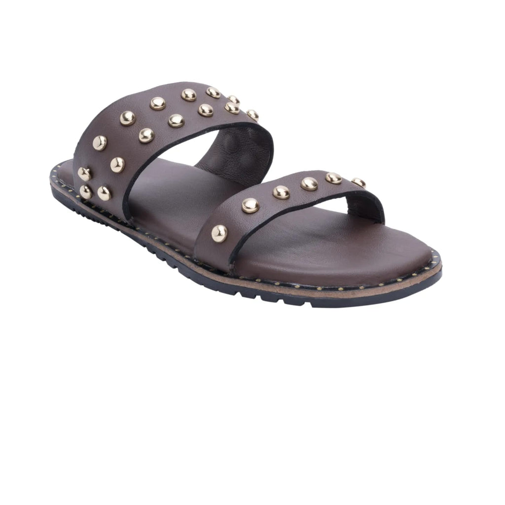 Brown Dome Chappals
