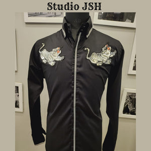 Black Running Tiger Shirt