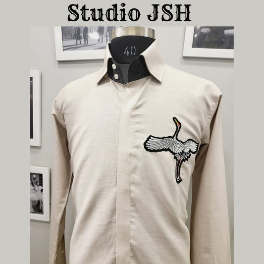 Ecru Ostrich Shirt
